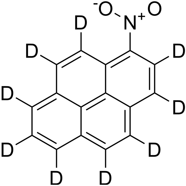 1-Nitropyrene-d<sub>9</sub> Chemical Structure