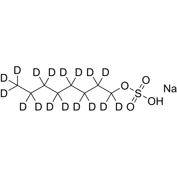 Sodium octyl sulfate(Reagent for Ion-Pair Chromatography,99%)-d<sub>17</sub> Chemical Structure