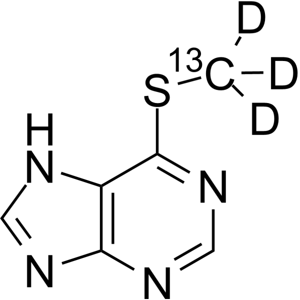 6-(Methylthio)purine-13C,d<em>3</em>