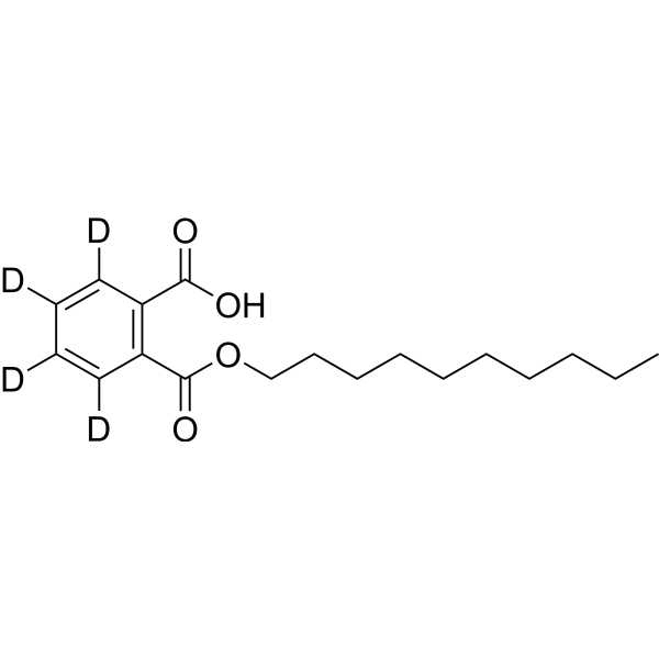 Mono-n-Decyl Phthalate-3,4,5,6-d<sub>4</sub> Chemical Structure