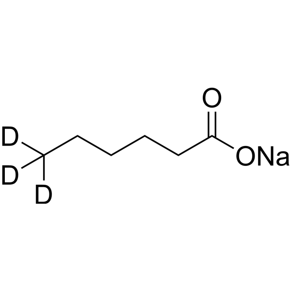 N-Caproicacid-d<sub>3</sub> sodium Chemical Structure