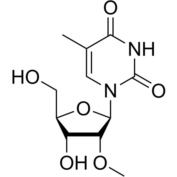 5-Methyl-2′-O-methyl-uridine Chemical Structure