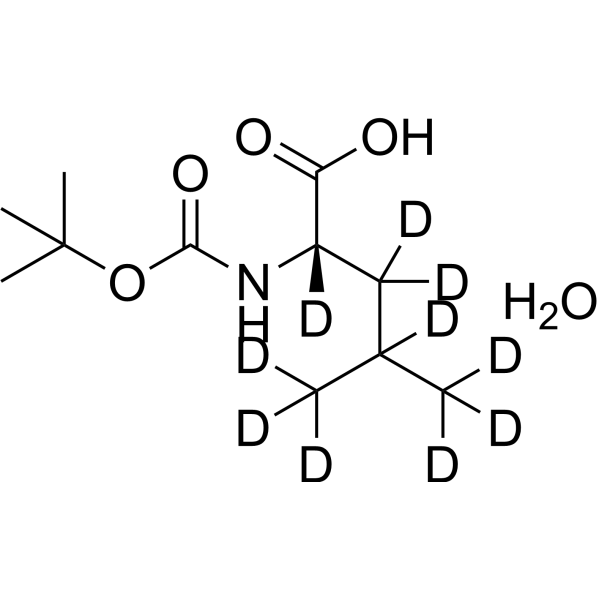 Boc-Leu-OH·H2O-d<sub>10</sub> Chemical Structure