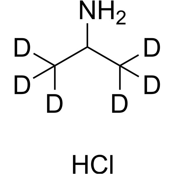 Propan-2-amine-d<sub>6</sub> hydrochloride Chemical Structure