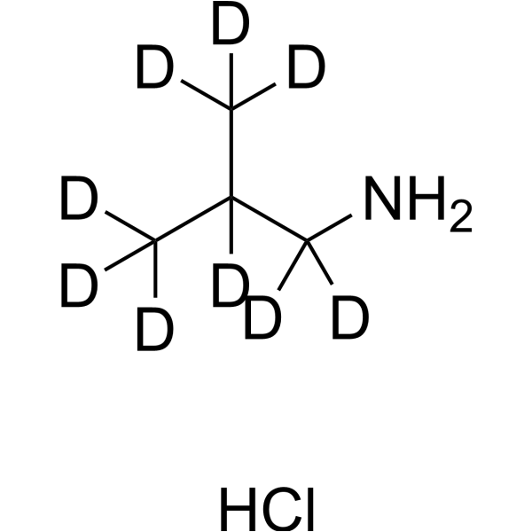 2-Methylpropan-1-amine-d<sub>9</sub> hydrochloride Chemical Structure