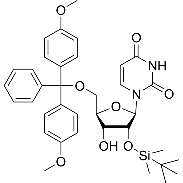 5'-O-DMT-2'-TBDMS-Uridine Chemical Structure