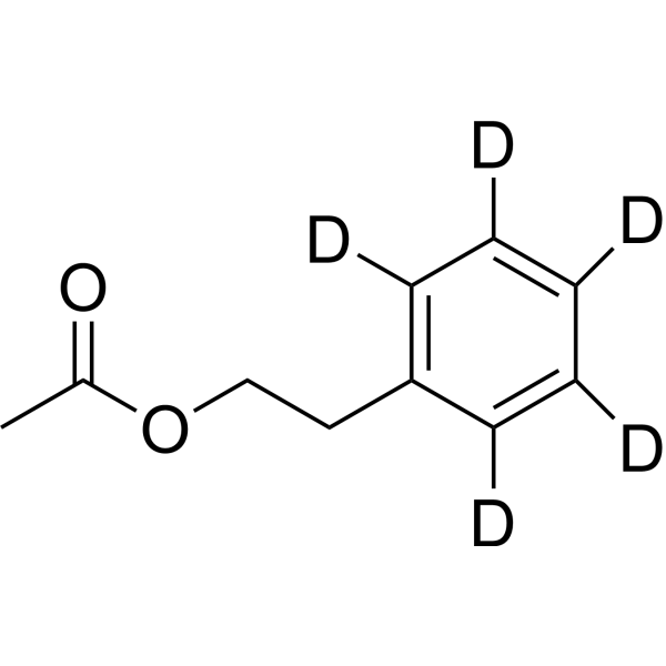Phenethyl acetate-d<sub>5</sub> Chemical Structure