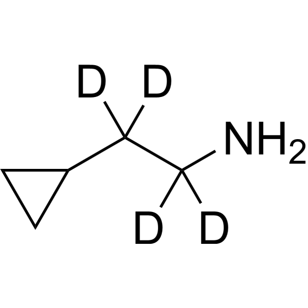 2-Cyclopropylethan-1-amine-d<sub>4</sub> Chemical Structure