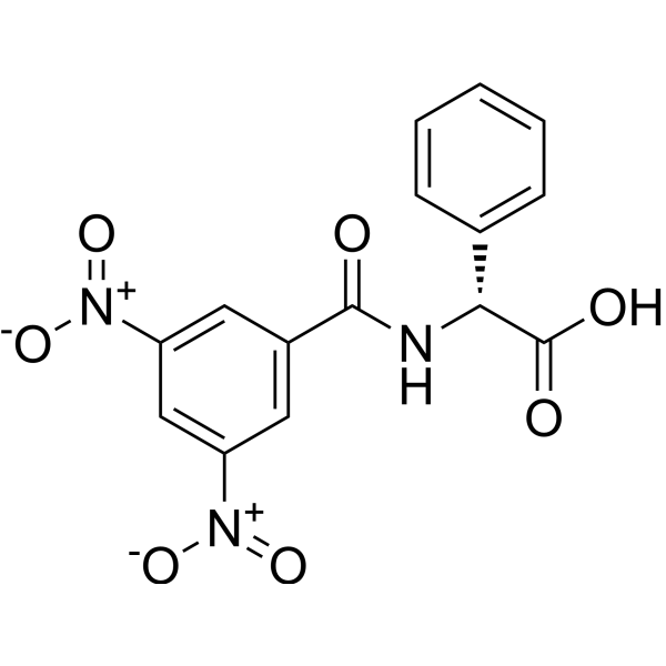 (2<em>R</em>)-2-[(3,<em>5</em>-Dinitrobenzoyl)amino]-2-phenyl-acetic acid