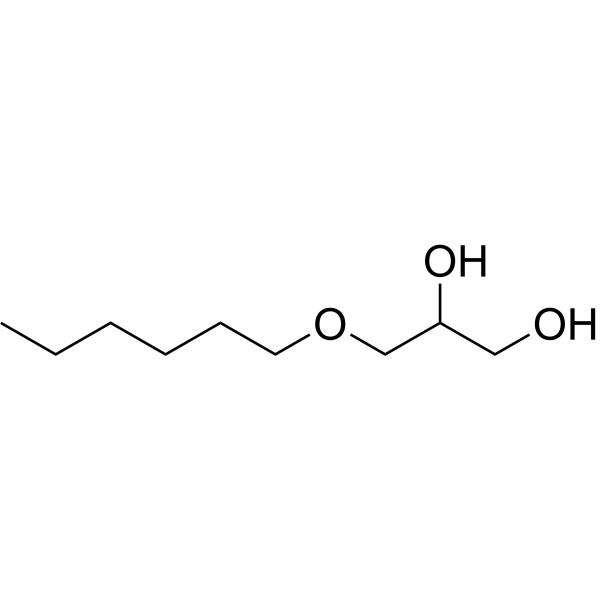 1-O-Hexyl-rac-glycerol Chemical Structure