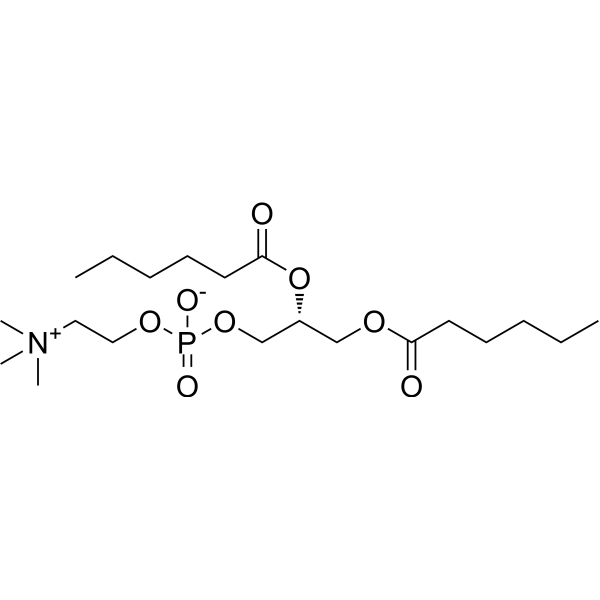 1,2-Dihexanoyl-sn-glycero-3-phosphocholine Chemical Structure