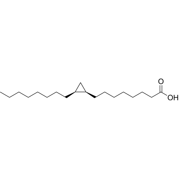 cis-9,10-Methyleneoctadecanoic Acid Chemical Structure
