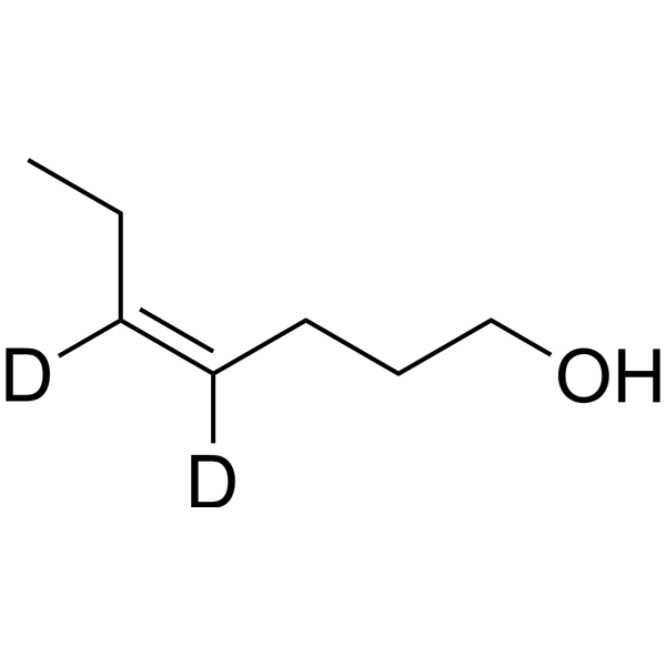cis-4-Hepten-1-ol-d<sub>2</sub> Chemical Structure
