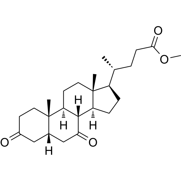 5β-Cholanic acid 3,7-dione methyl ester Chemical Structure
