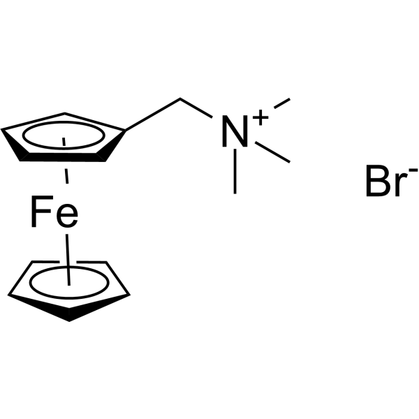 (Ferrocenylmethyl)trimethylammonium bromide Chemical Structure