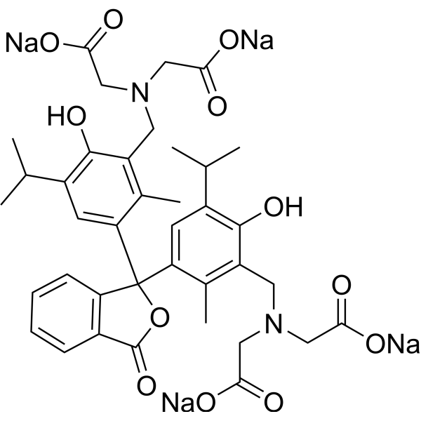 Thymolphthalexon tetrasodium Chemical Structure