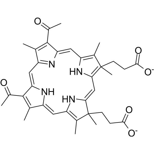 2,4-Diacetyl deuteroporphyrin IX dimethyl ester Chemical Structure