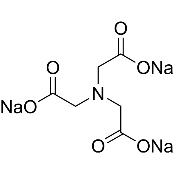 Nitrilotriacetic acid trisodium salt Chemical Structure