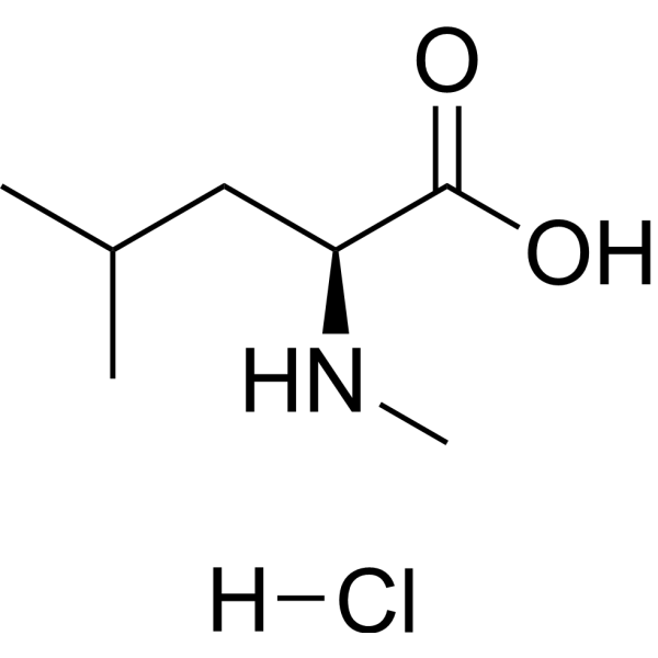 (S)-4-Methyl-2-(methylamino)pentanoic acid hydrochloride Chemical Structure