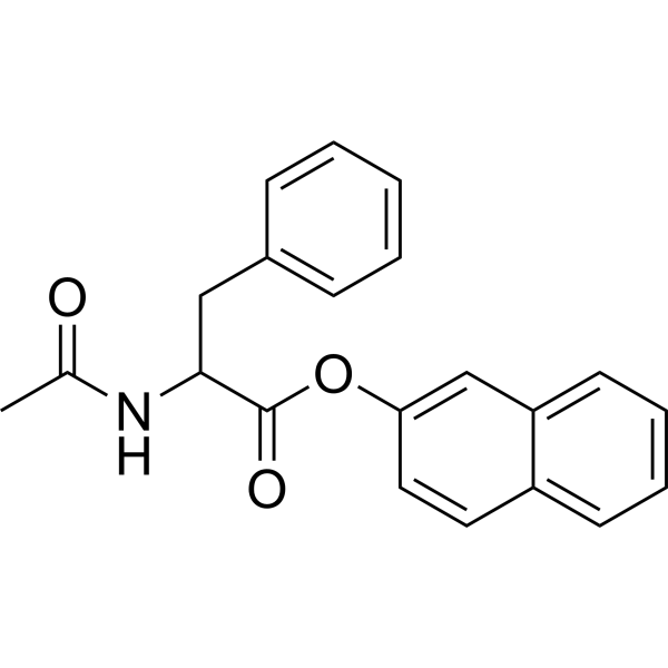 N-Acetyl-DL-phenylalanine β-naphthyl ester Chemical Structure