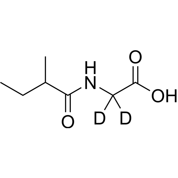(±)-N-(<em>2-Methylbutyryl</em>)glycine-<em>2</em>,<em>2</em>-d<em>2</em>