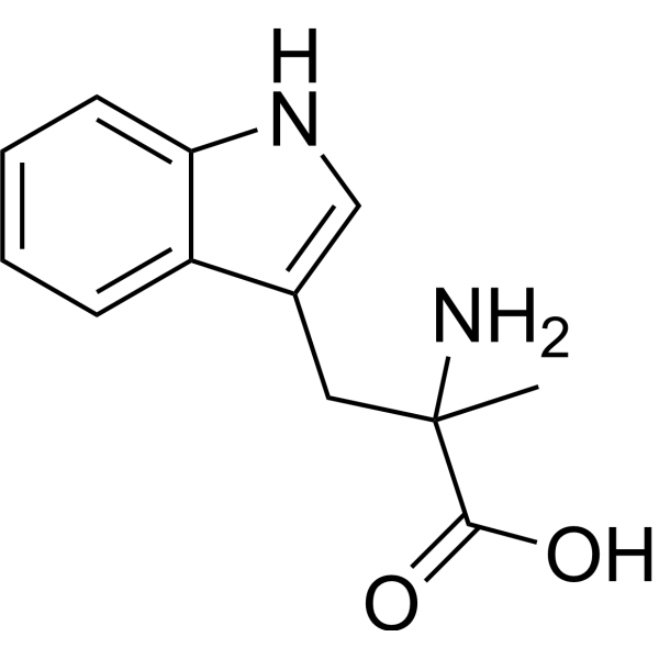 α-Methyl-DL-tryptophan Chemical Structure