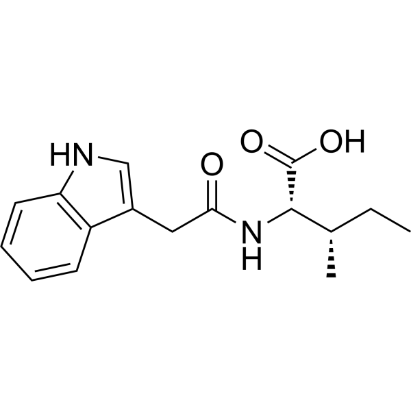 N-(3-Indolylacetyl)-L-isoleucine Chemical Structure