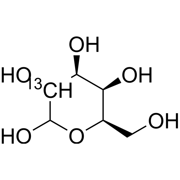 D-Galactose-<sup>13</sup>C-1 Chemical Structure