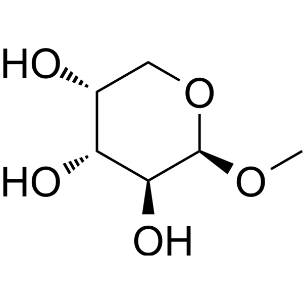 Methyl β-D-arabinopyranoside Chemical Structure