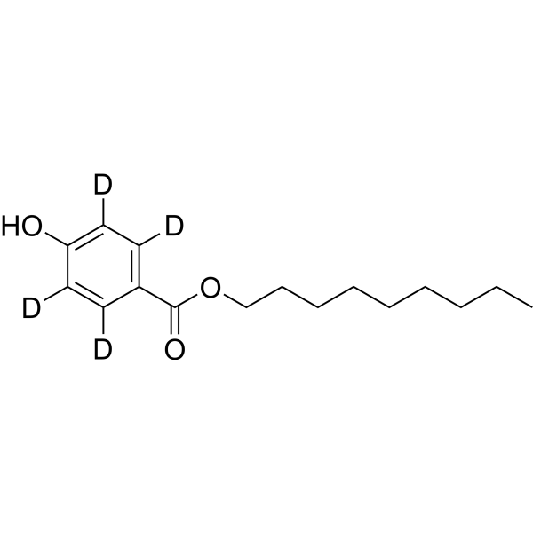 4-Hydroxybenzoic acid n-nonyl ester-d<sub>4</sub> Chemical Structure