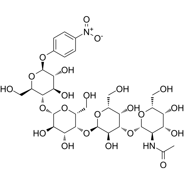 GalNAcβ(1-3)Galα(1-4)Galβ(1-4)Glc-β-pNP Chemical Structure
