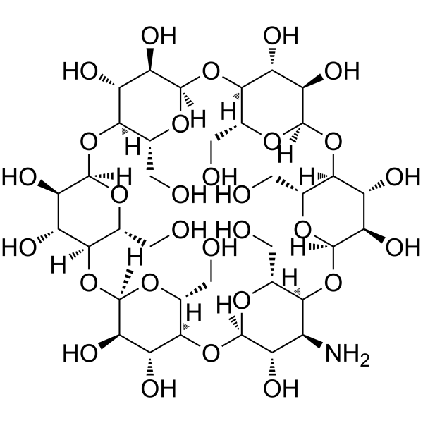 3A-Amino-3A-deoxy-(2AS,3AS)-α-cyclodextrin Chemical Structure