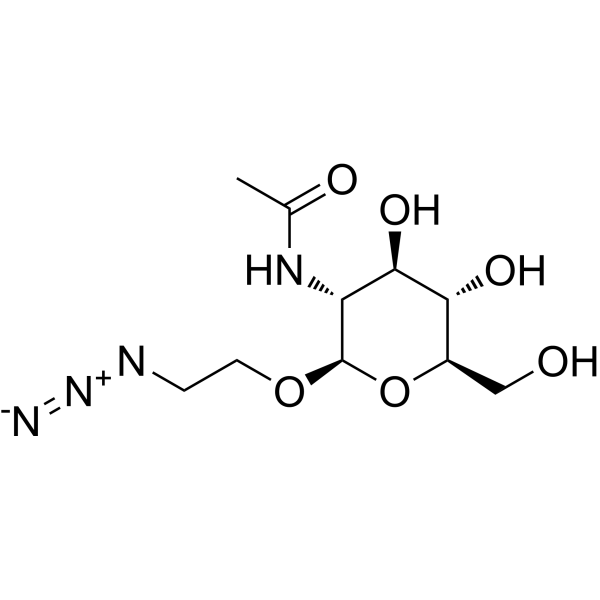 2-Azidoethyl 2-Acetamido-2-deoxy-β-D-glucopyranoside Chemical Structure