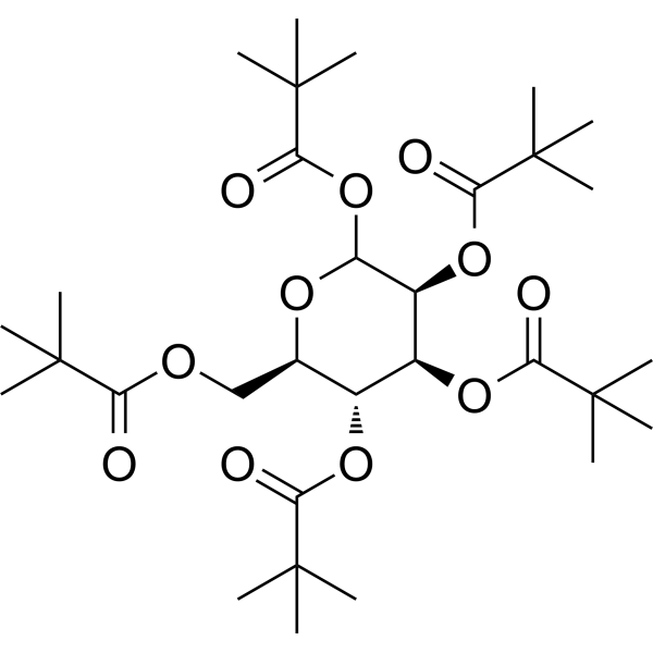 1,2,3,4,6-Penta-O-pivaloyl-D-mannopyranose Chemical Structure
