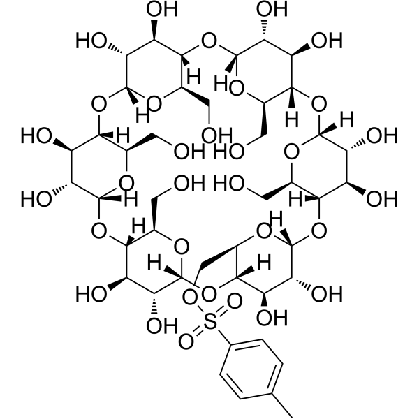 Mono-6-O-(p-toluenesulfonyl)-α-cyclodextrin Chemical Structure