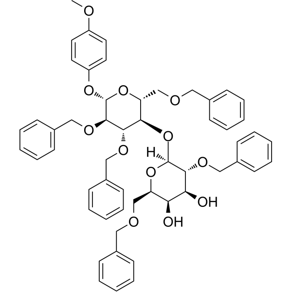Gal[26Bn]β(1-4)Glc[236Bn]-β-MP Chemical Structure
