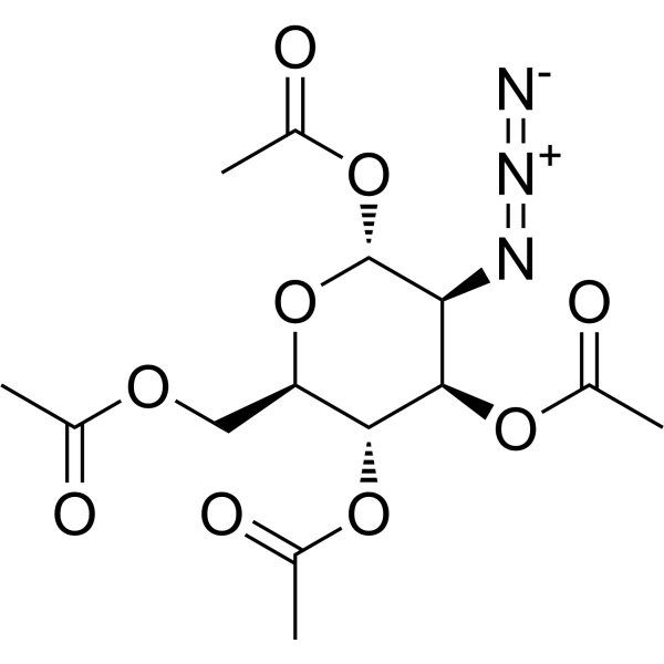 1,3,4,6-Tetra-O-acetyl-2-azido-2-deoxy-α-D-mannopyranose Chemical Structure