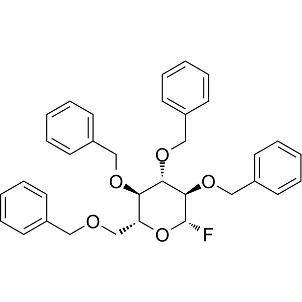2,3,4,6-Tetra-O-benzyl-β-D-glucopyranosyl fluoride Chemical Structure