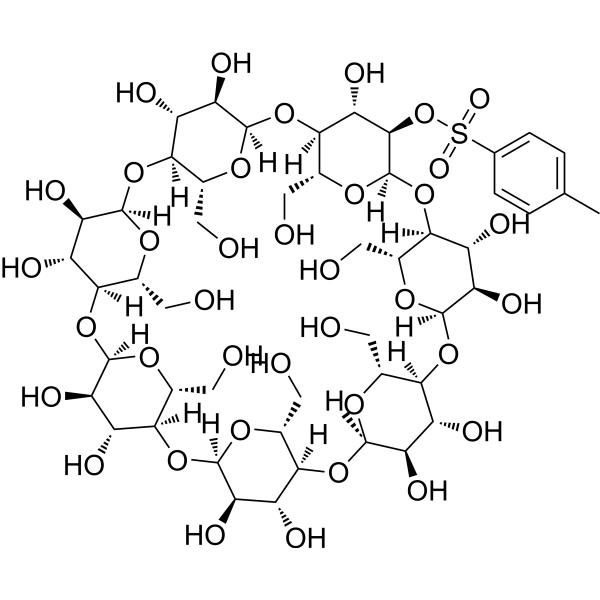 Mono-2-O-(p-toluenesulfonyl)-β-cyclodextrin Chemical Structure