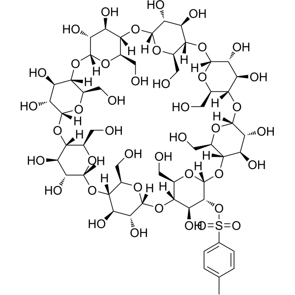 Mono-2-O-(p-toluenesulfonyl)-γ-cyclodextrin Chemical Structure