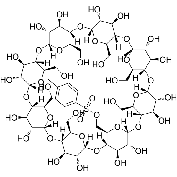 Mono-6-O-(p-toluenesulfonyl)-γ-cyclodextrin Chemical Structure