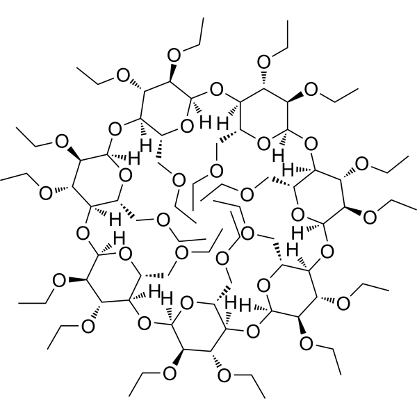 Heptakis(2,3,6-tri-O-ethyl)-β-cyclodextrin Chemical Structure