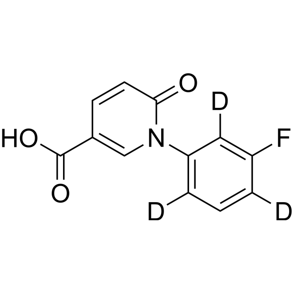 1-(3-Fluorophenyl)-6-oxo-1,6-dihydropyridine-3-carboxylic acid-d<sub>3</sub> Chemical Structure