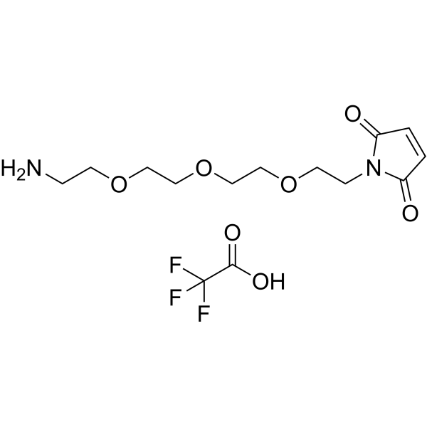 Mal-PEG3-NH2 TFA Chemical Structure