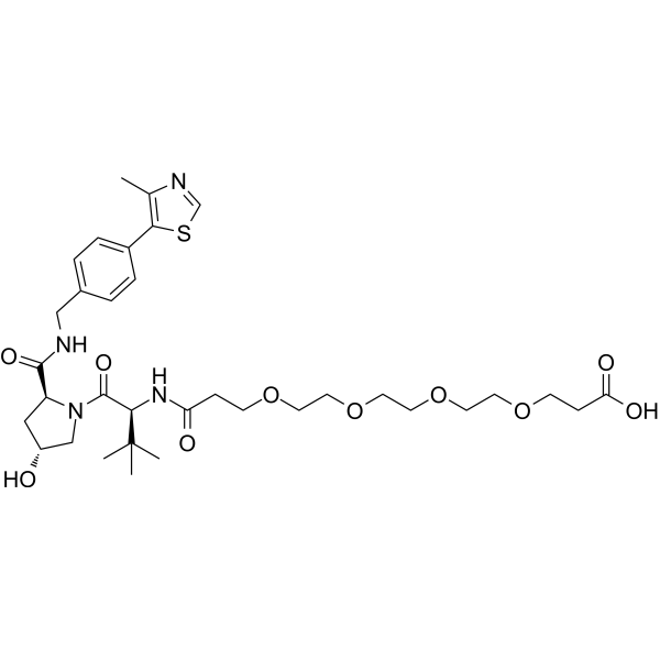 (S,R,S)-AHPC-PEG4-acid Chemical Structure