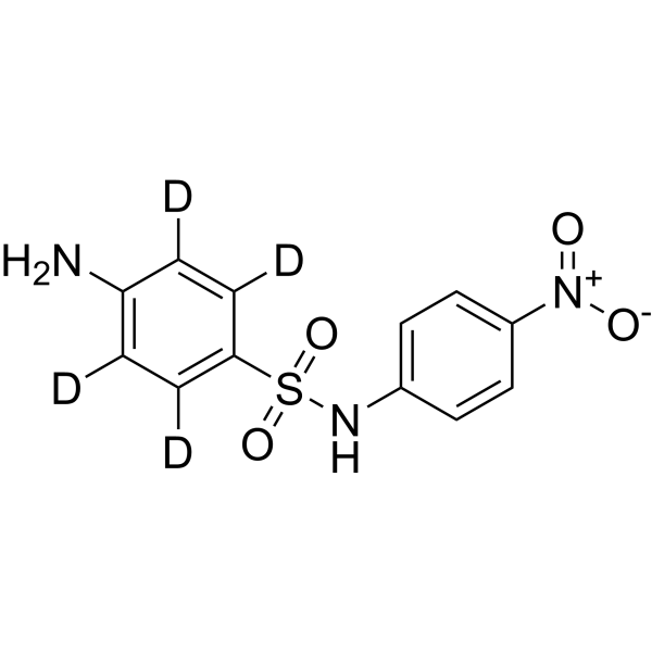 N1-(4-Nitrophenyl)sulfanilamide-d<sub>4</sub> Chemical Structure