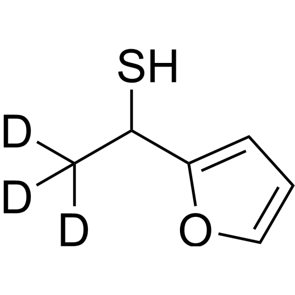 1-(Furan-2-yl)ethane-1-thiol-d<sub>3</sub> Chemical Structure