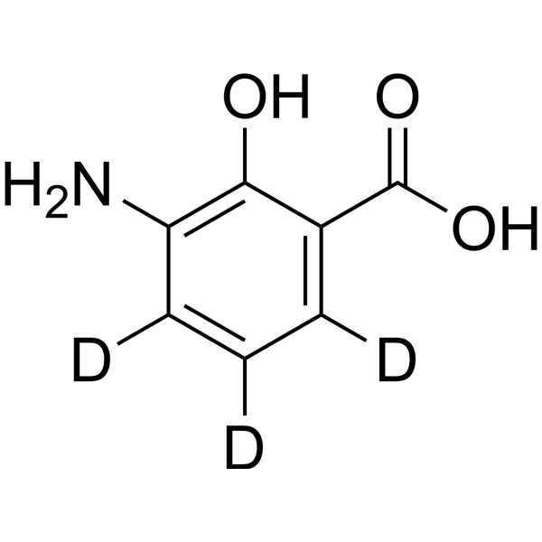 3-Amino-2-hydroxybenzoic acid-d<sub>3</sub> Chemical Structure