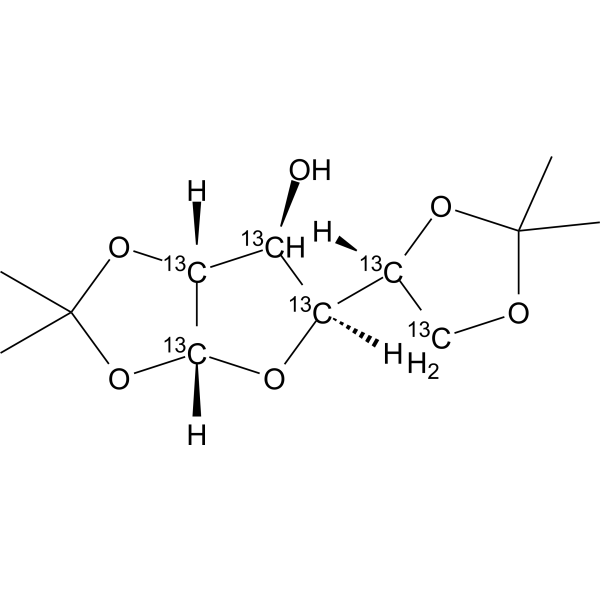 1,2:5,6-Di-<em>O</em>-isopropylidene-a-D-glucofuranose-1,2,3,4,5,6-13C6