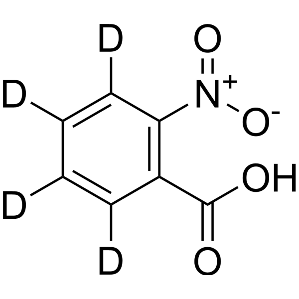 2-Nitrobenzoic acid-d<sub>4</sub> Chemical Structure